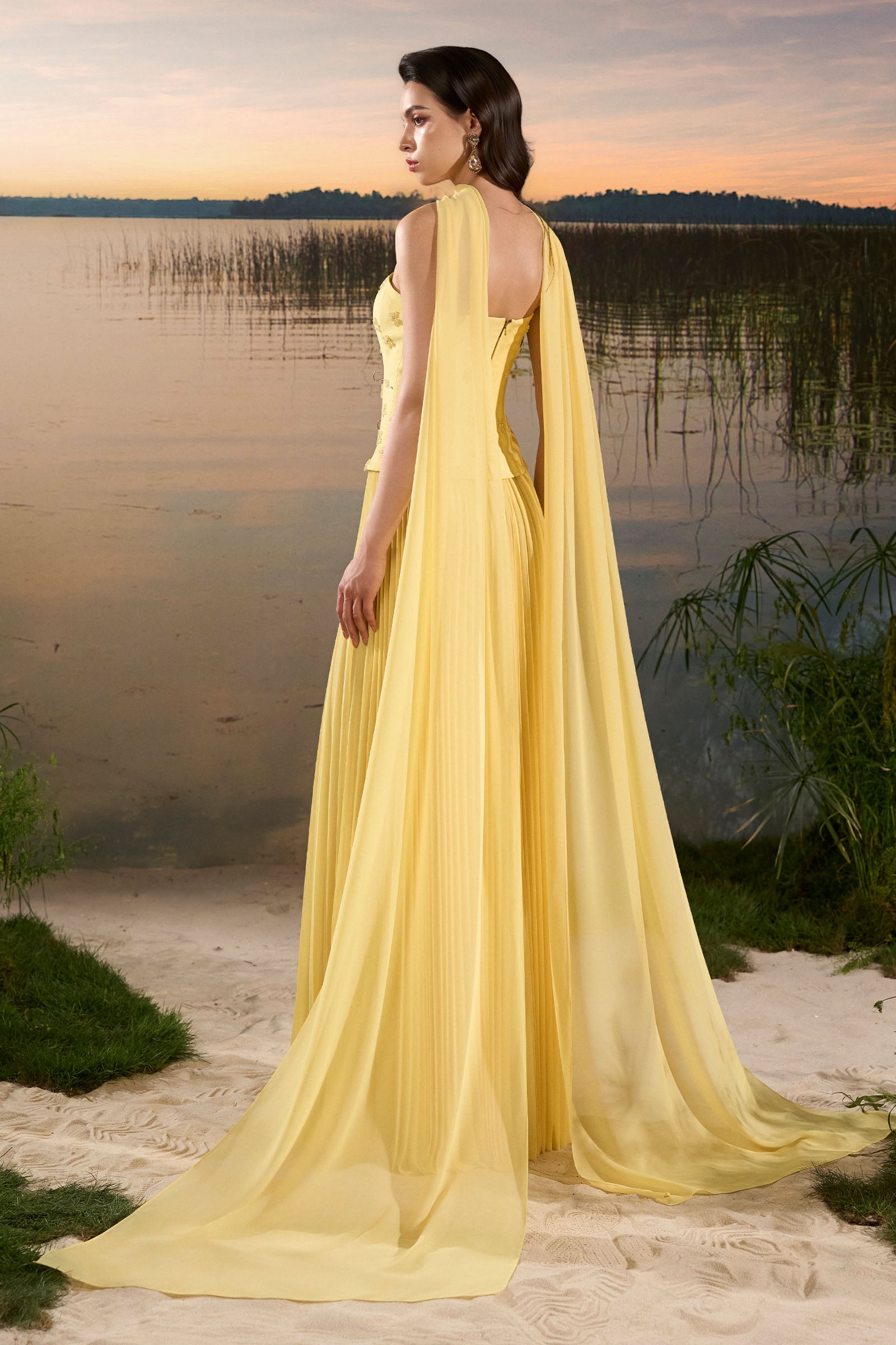 Vianne Straight Across Maxi Dress