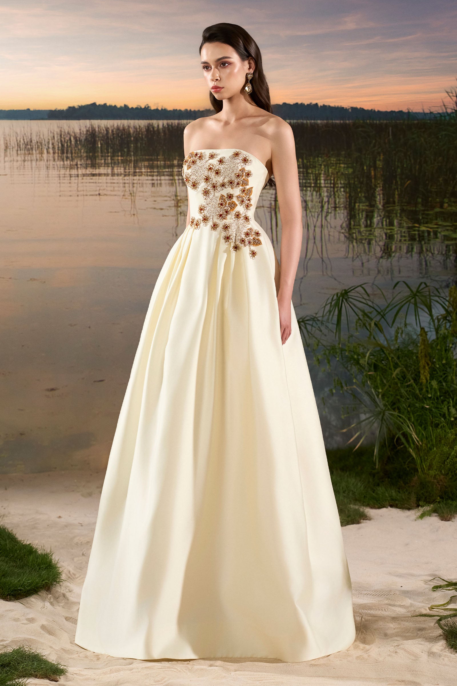 Nore Embroidery Maxi Dress