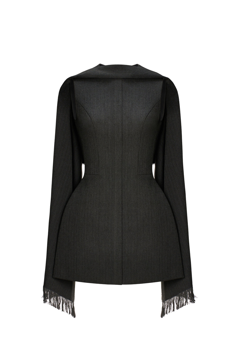 Lorraine Cape Fringe Mini Dress