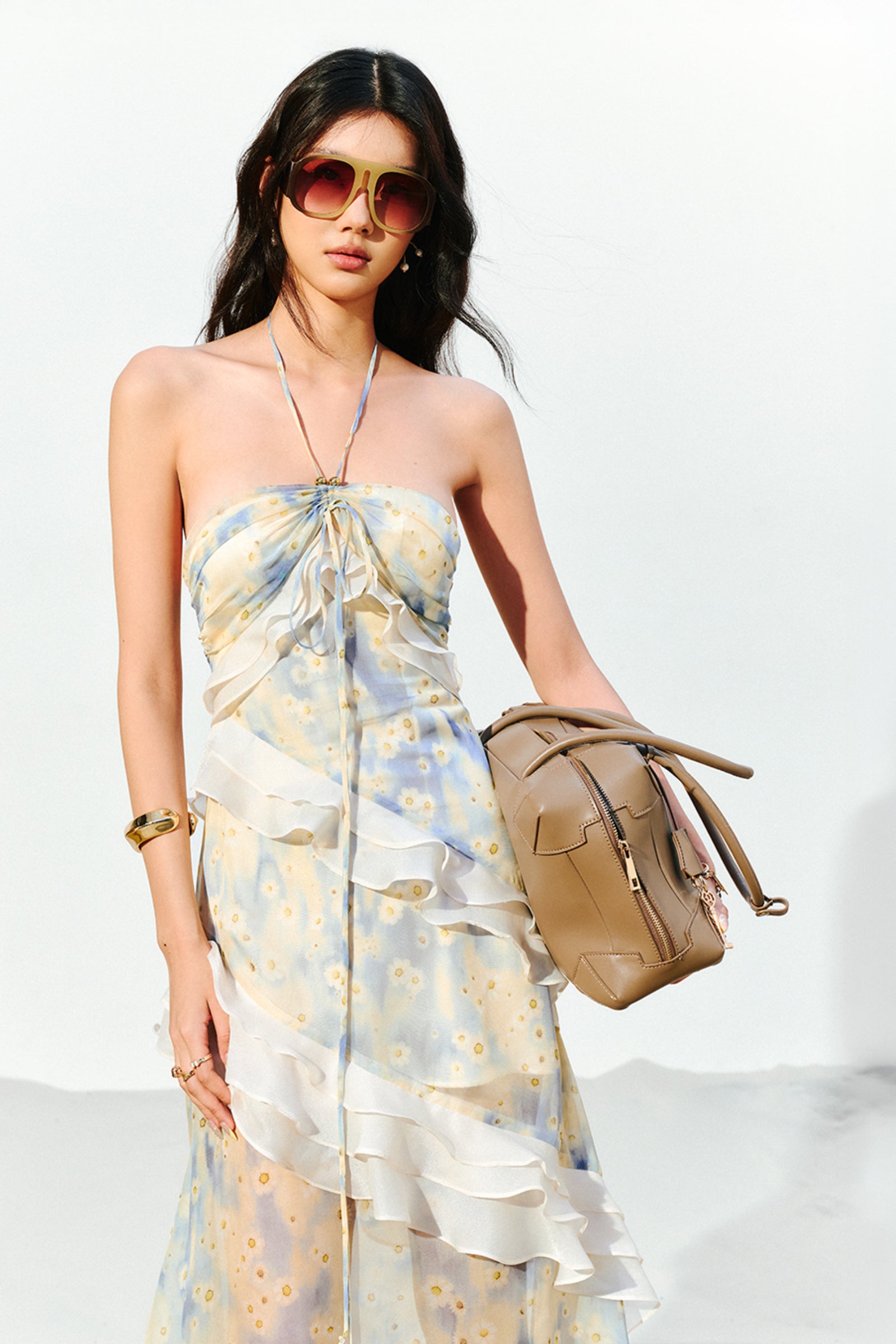 Elgin Halter Midi Dress
