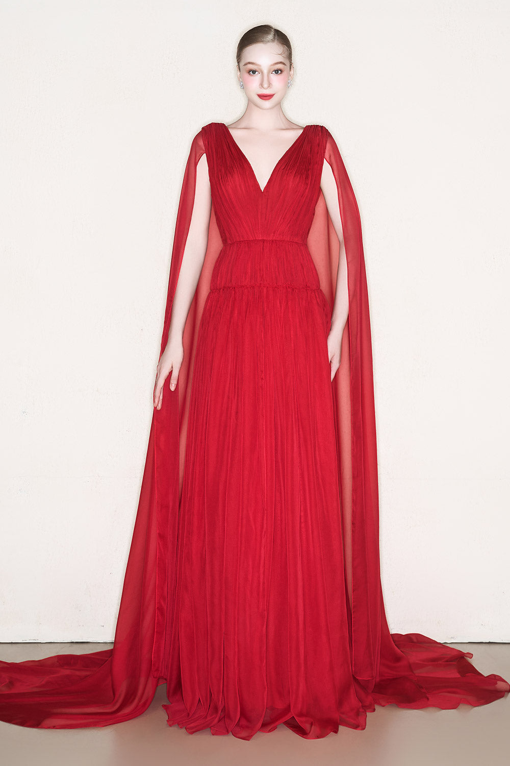 gathered chiffon dress Ever-Pretty Plus Size Off the Shoulder Chiffon Maxi Maxi Dress
