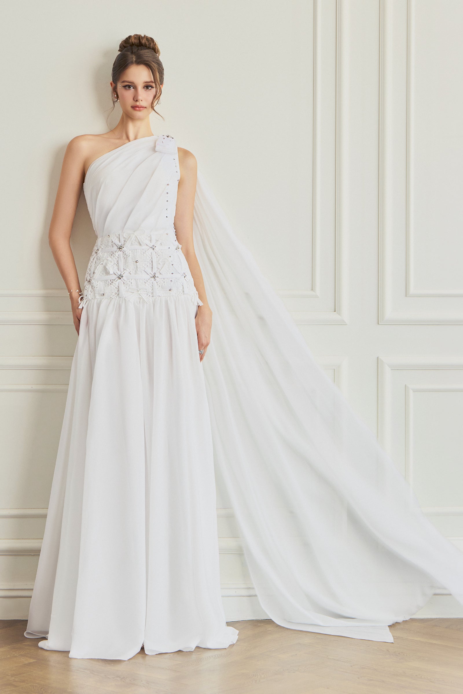 Odenlin One Shoulder Maxi Dress