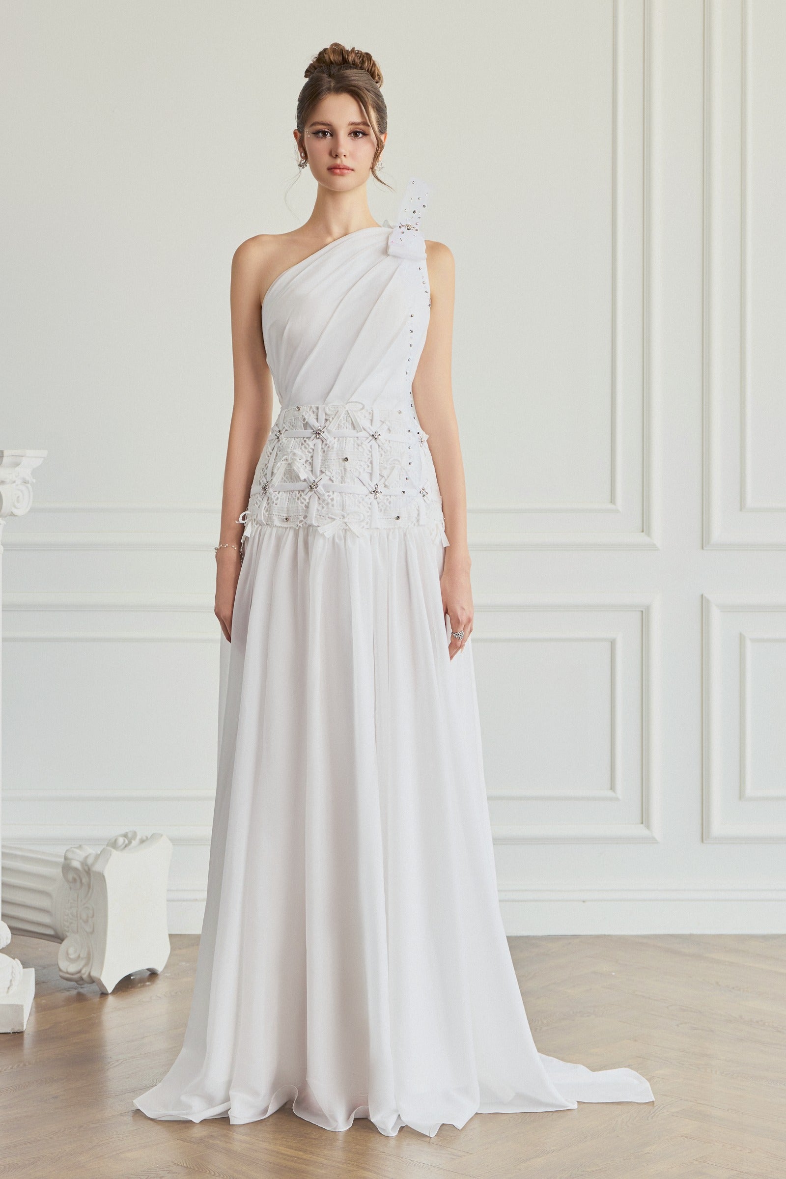 Odenlin One Shoulder Maxi Dress