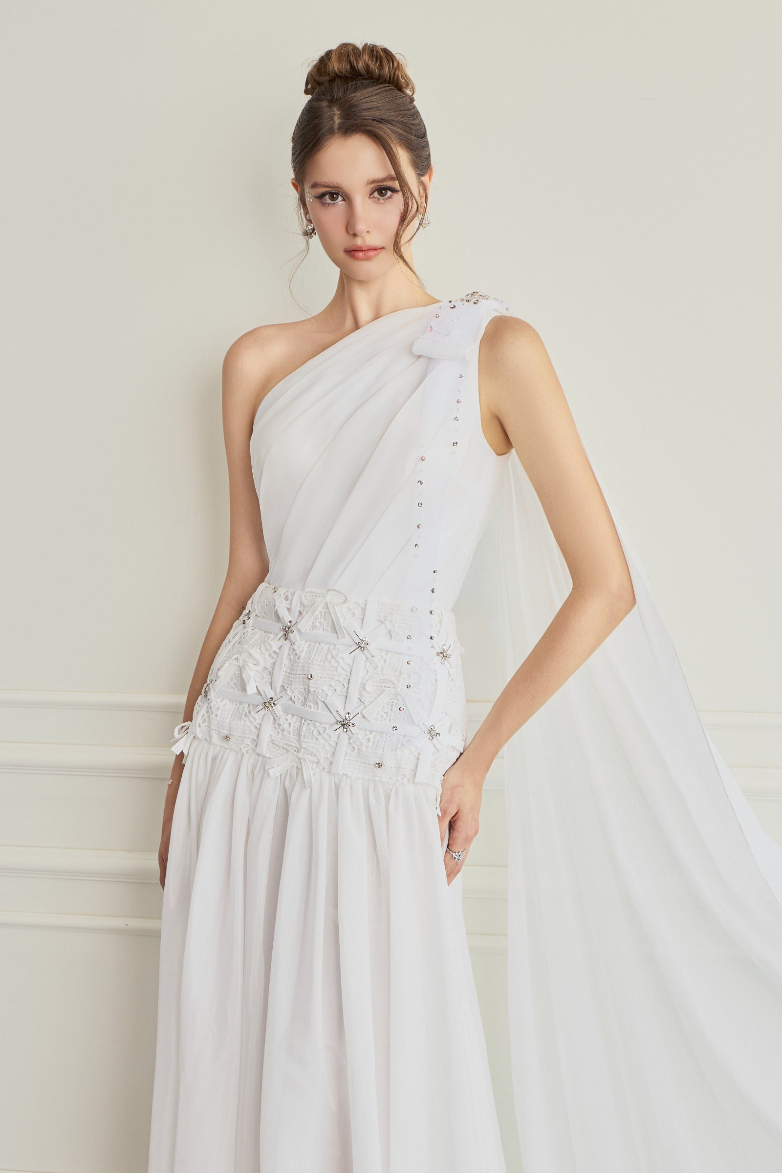 Odenlin One Shoulder Maxi Dress