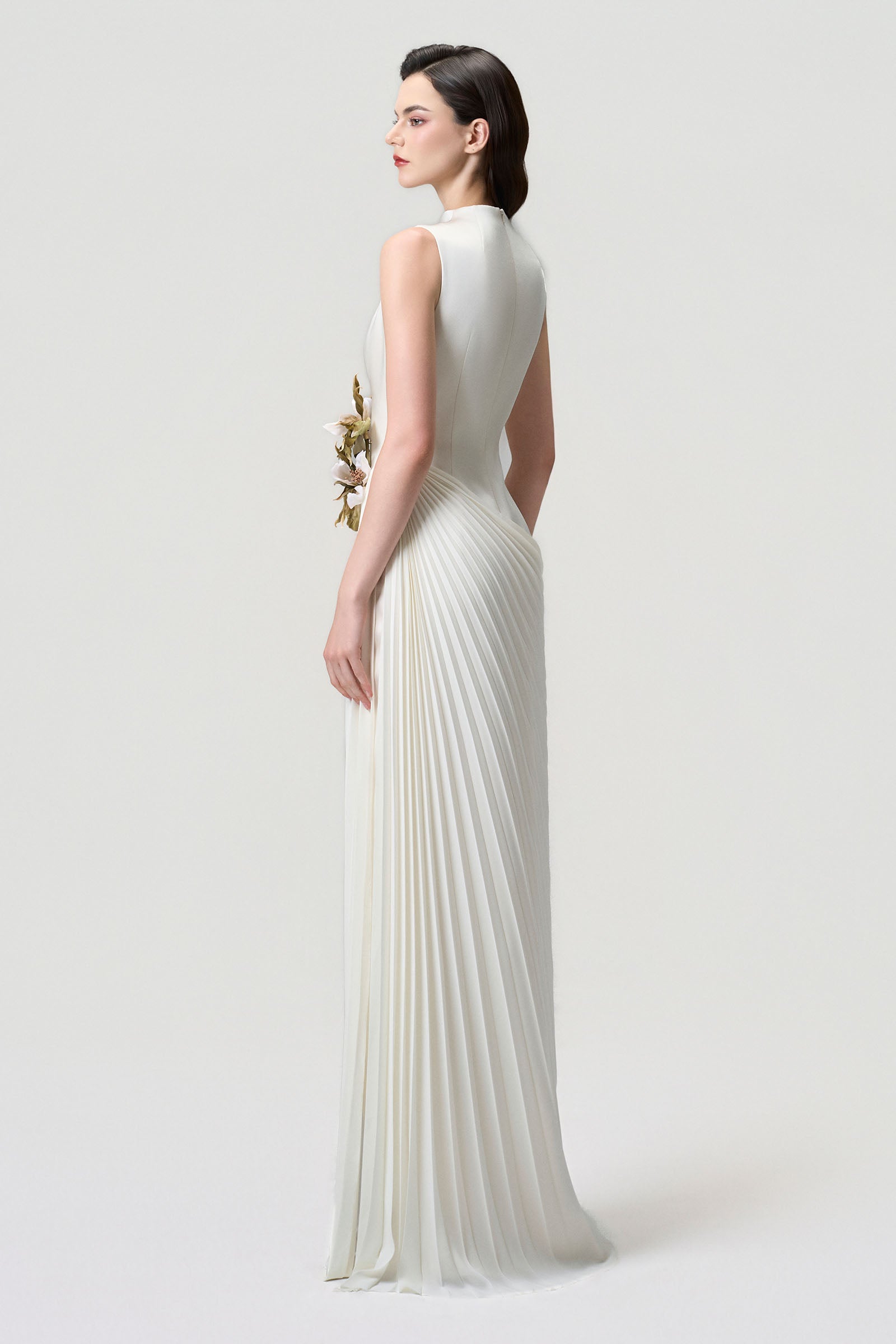 Viane Pleated Maxi Dress