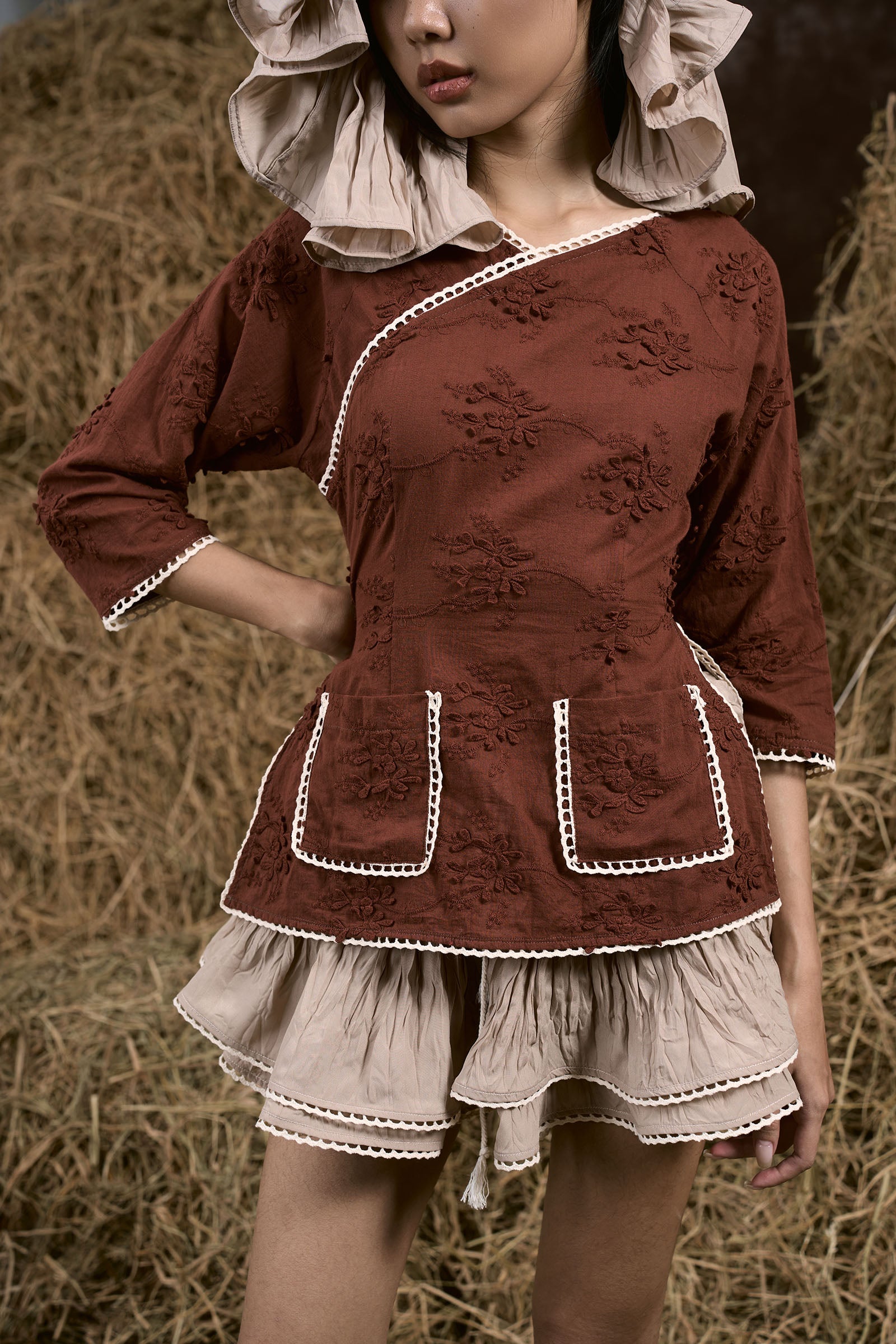 An Tinh Ruffle Skirt