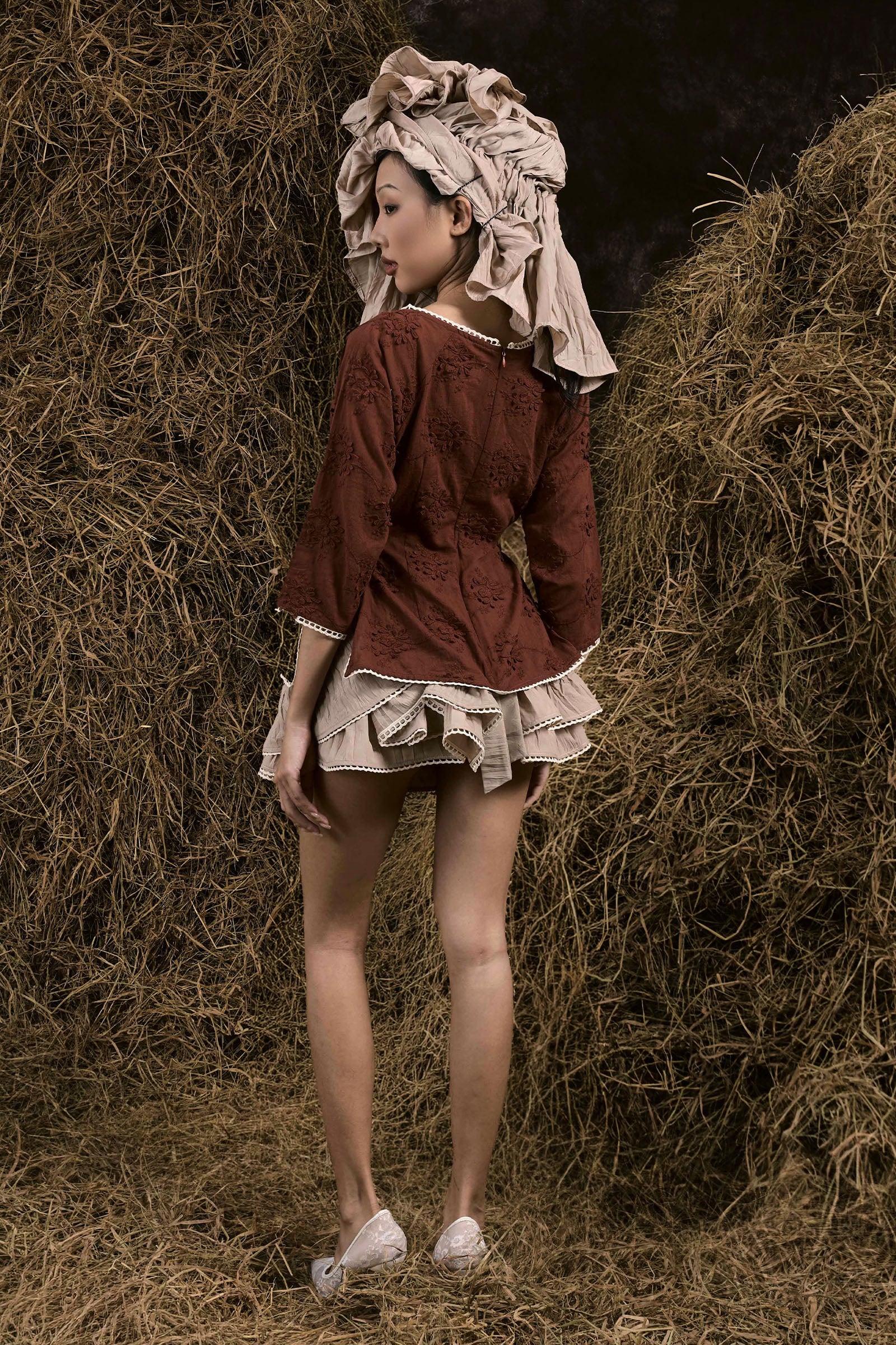 An Tinh Ruffle Skirt