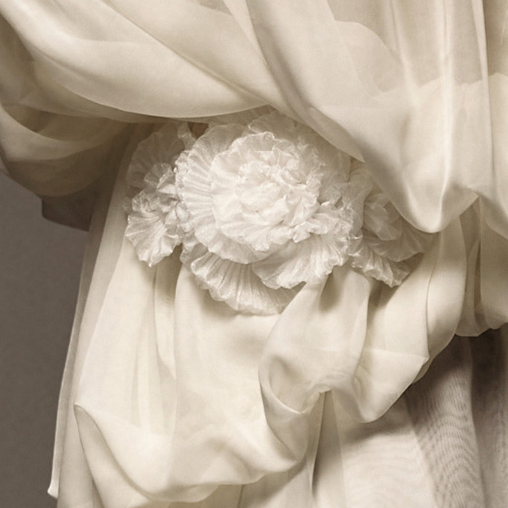 Felicia Flower Foam Organza Brooch