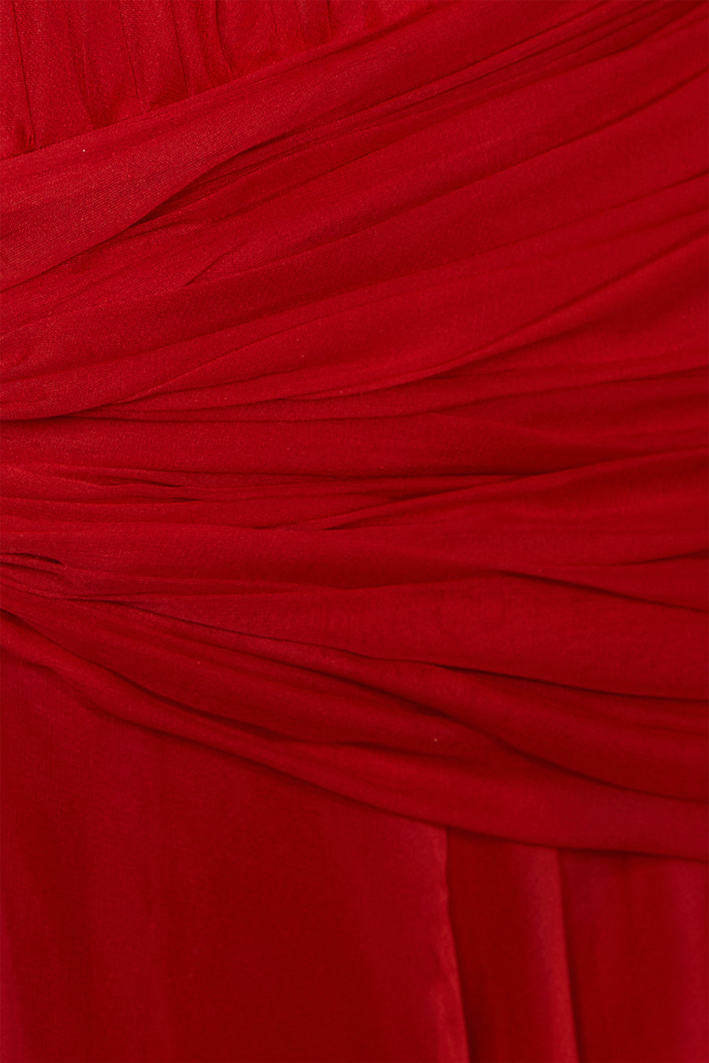 Malik Slit Plunge Neck Silk Floor Length Dress