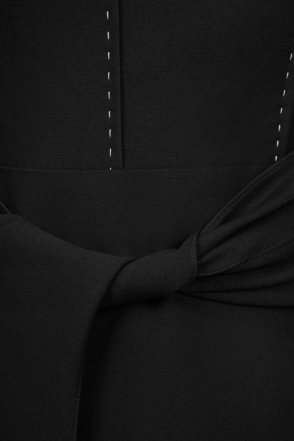 Aella Sheath Twisted Cotton Blend Midi Dress