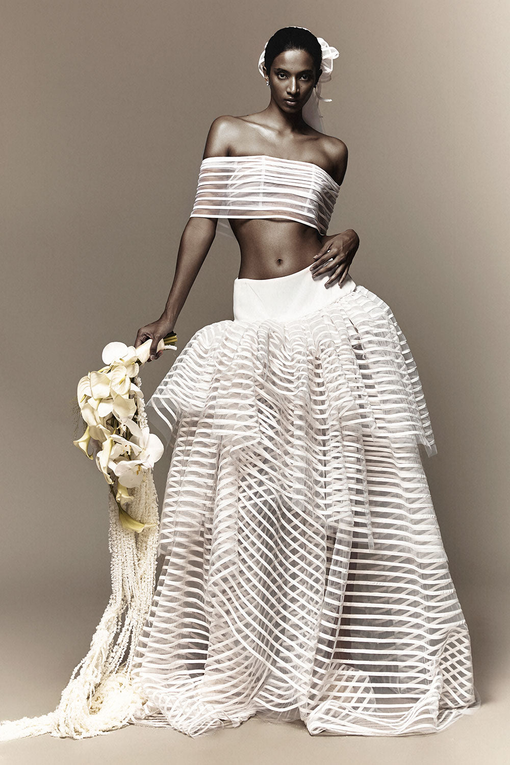 Geila Flower Mesh Veil