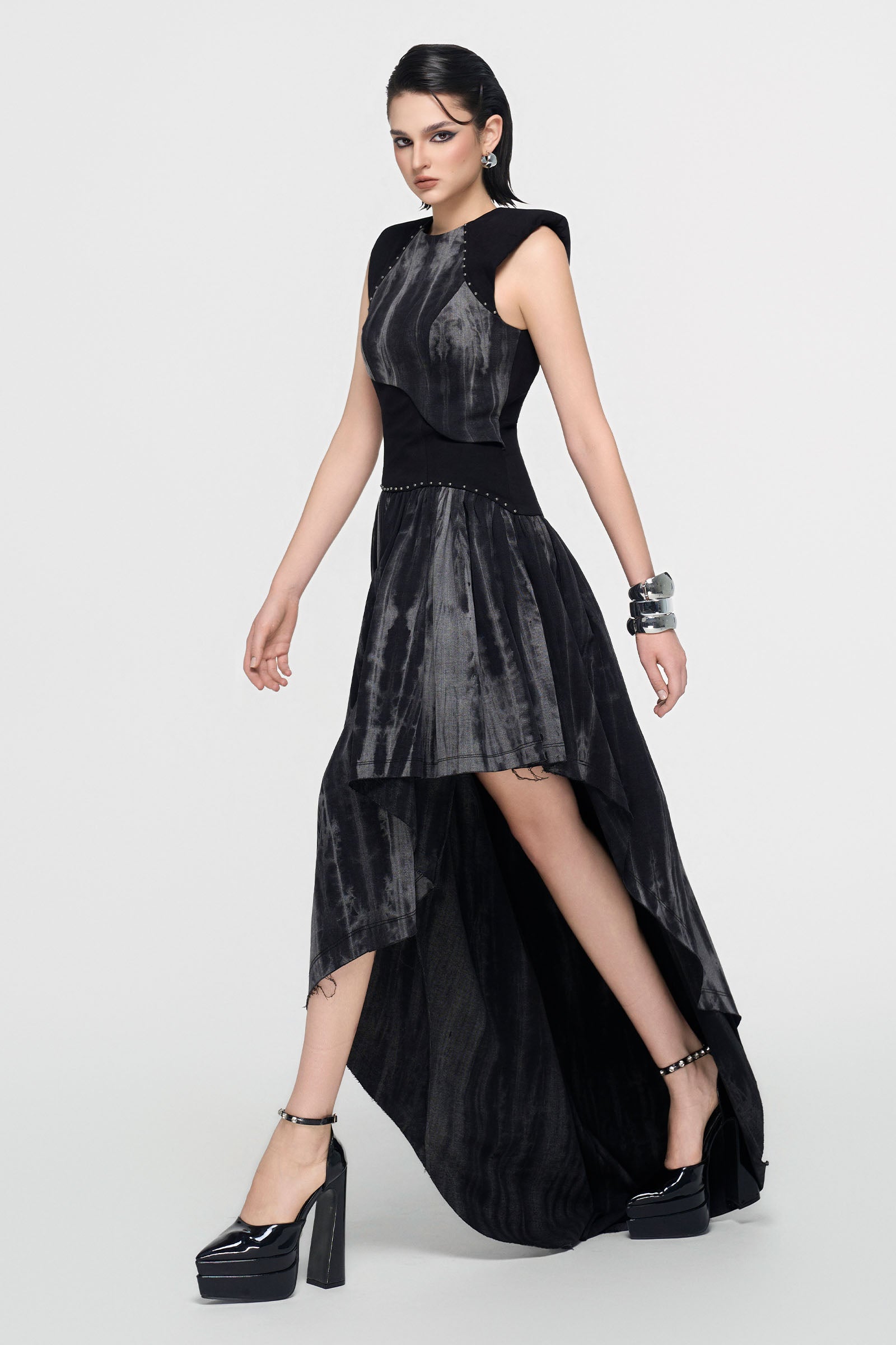 Velum Asymmetric Maxi Dress
