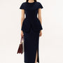 Beyon Peplum Split Sleeved Polycotton Top