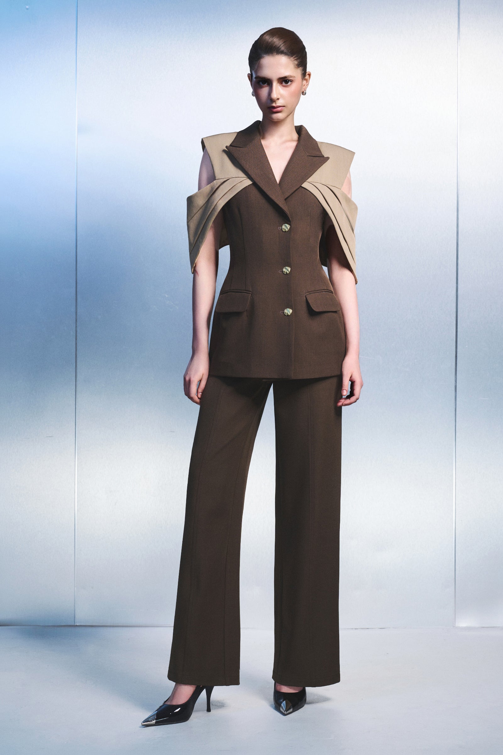 Echo Draped Blazer