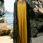 Catalina Straight See-Through Tulle Floor Length Cape