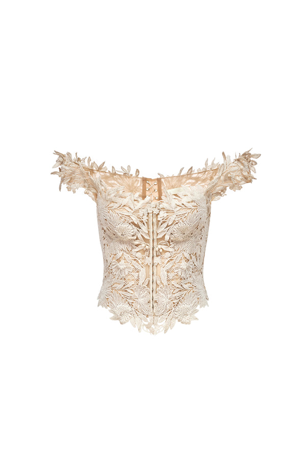 Alba Off-Shoulder Applique Top