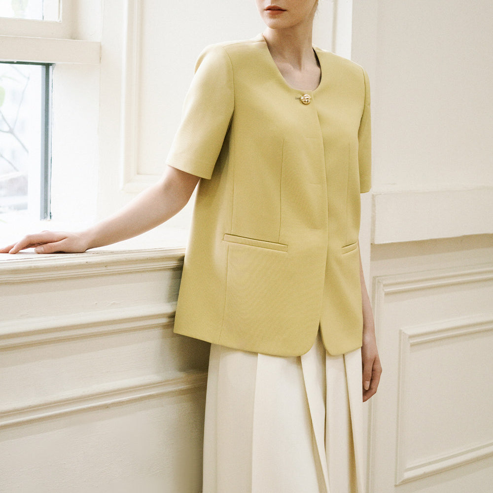 Haze A-line Knife-Pleated Wool Twill Midi Skirt