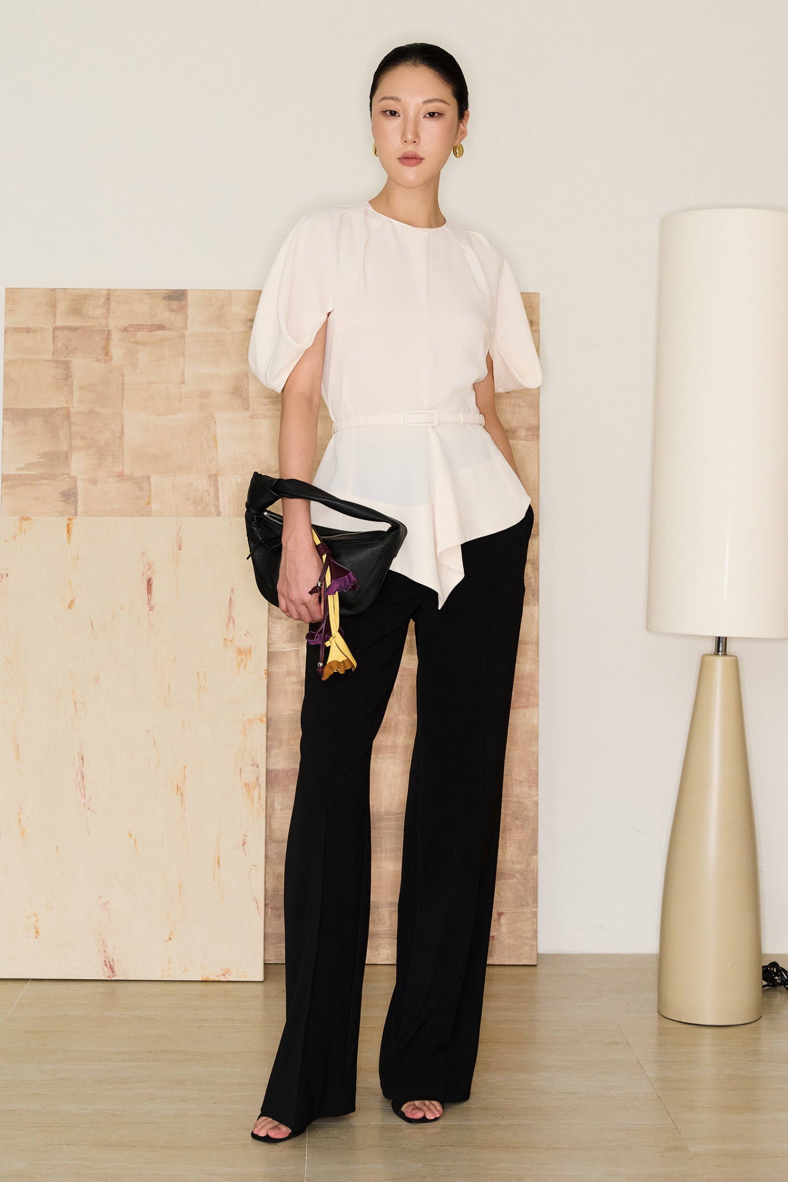 Vita Straight Polyester Maxi Pants