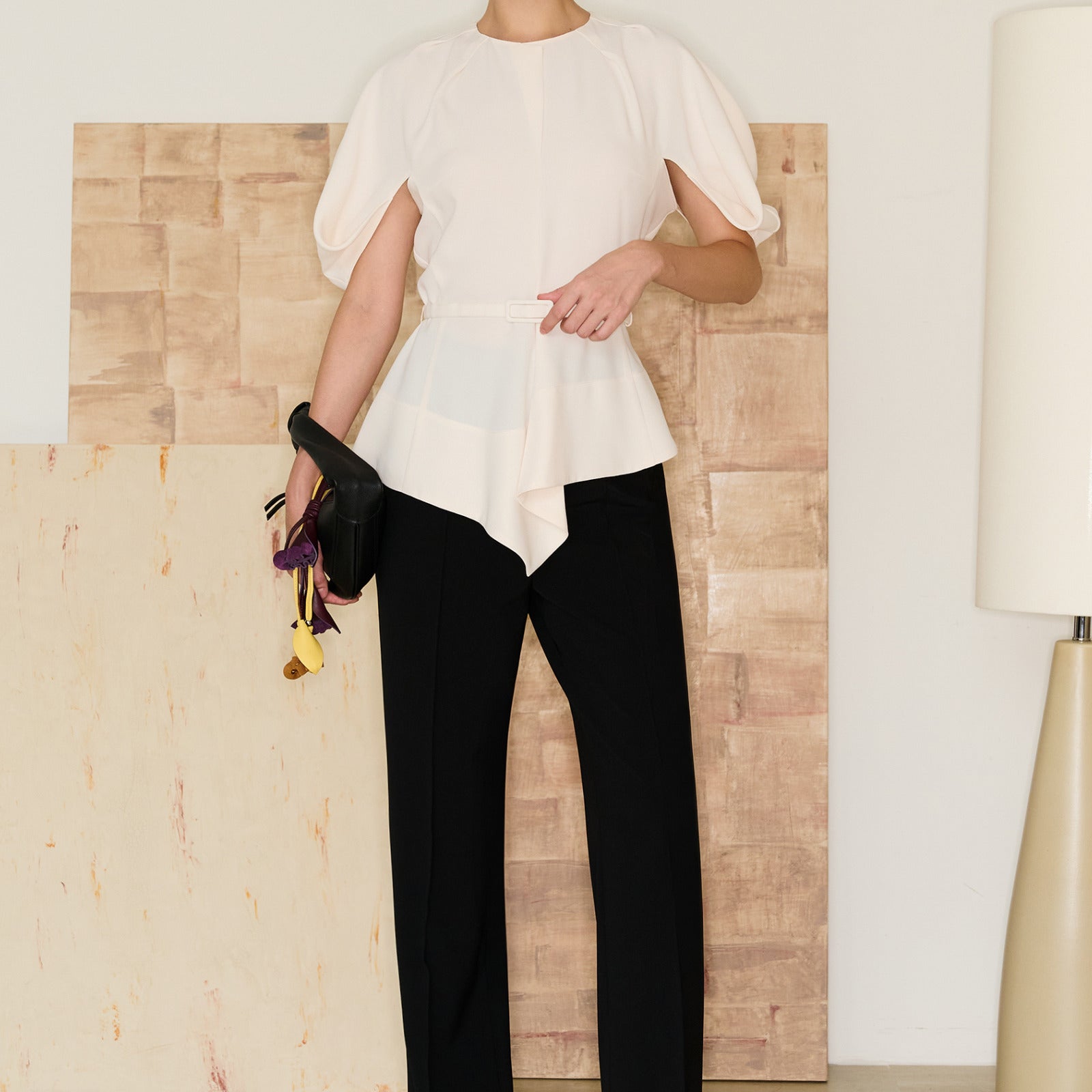 Vita Straight Polyester Maxi Pants