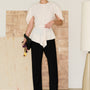 Vita Straight Polyester Maxi Pants