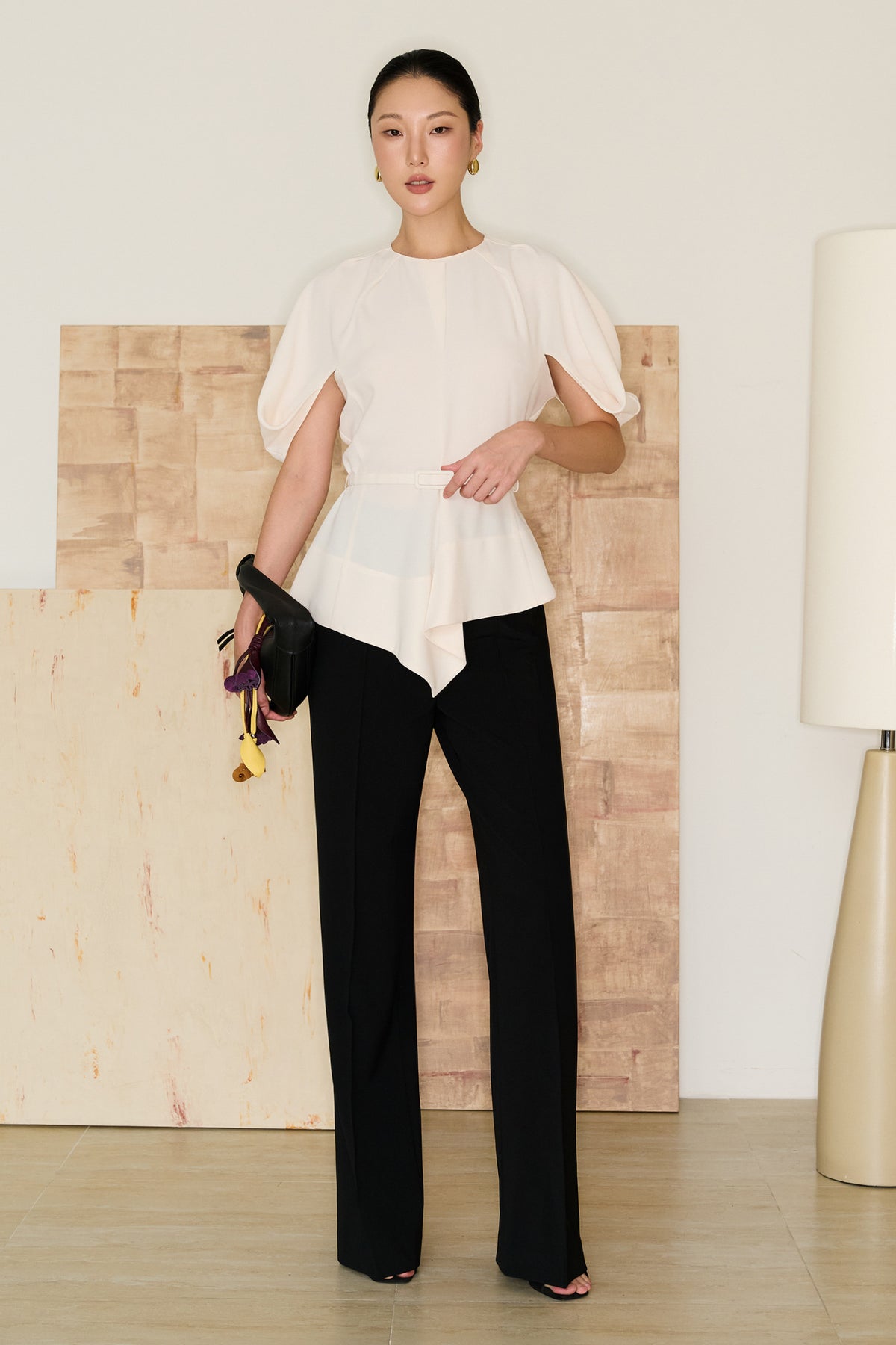 Vita Straight Polyester Maxi Pants