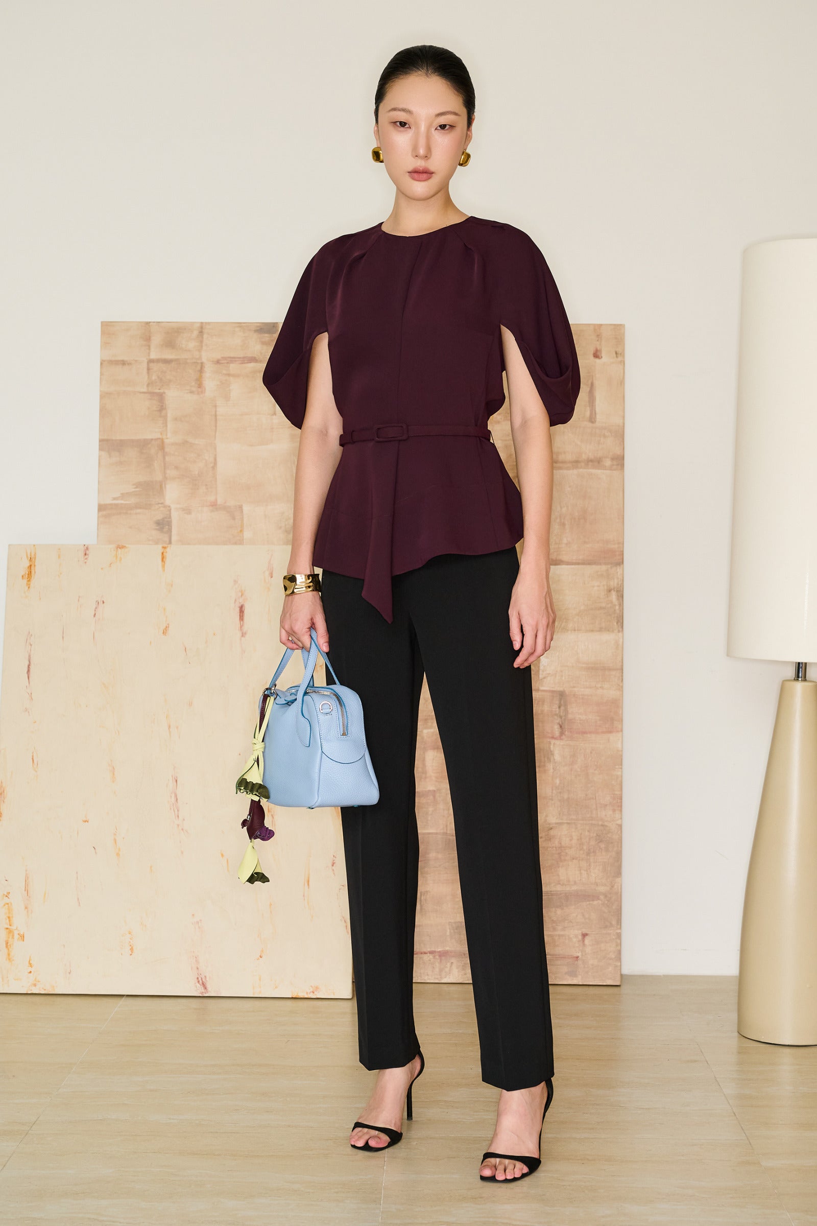 Cyan Straight Pants