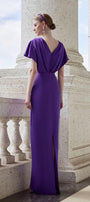 Solace Pegged V-Neck Silk Floor Length Dress - MEAN BLVD