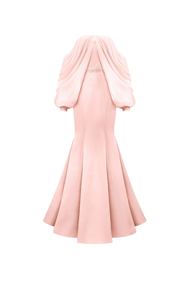 Sabrina Cold Shoulder Sleeve Maxi Dress