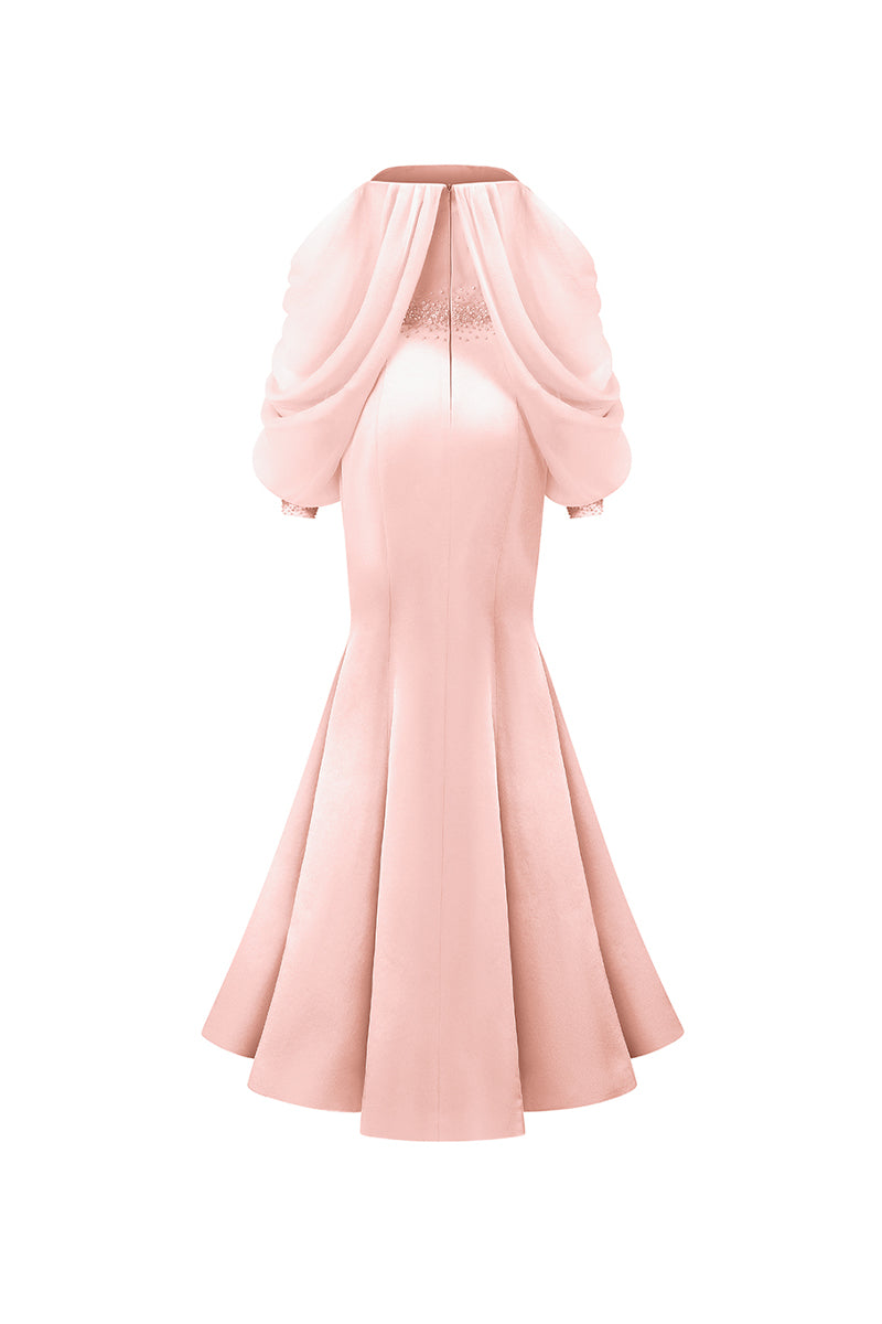 Sabrina Cold Shoulder Sleeve Maxi Dress