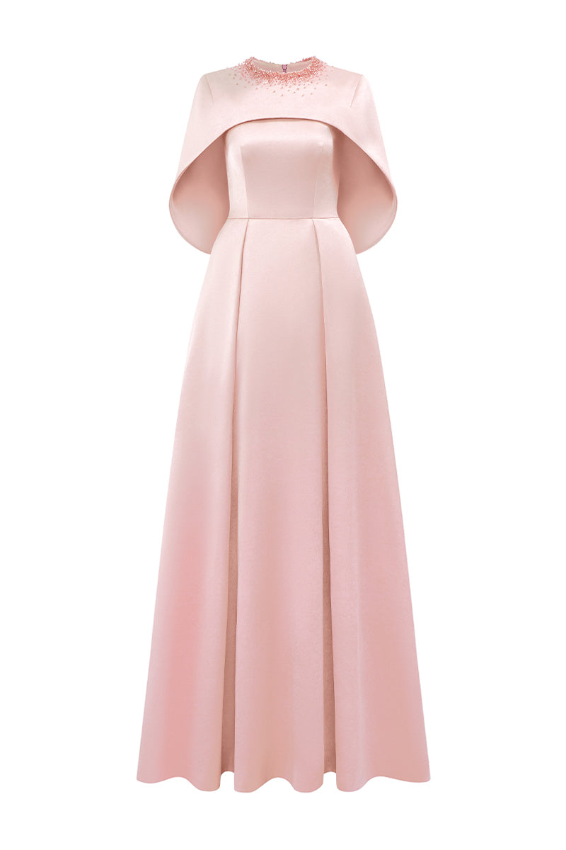 Women's Shay Bead Maxi Dress XS/S/M/L/XL/XXL/Customize Light Lilac/Pastel Pink/Fiery Red/Emerald MEAN BLVD Pastel Pink / XXL Women's Shay Bead Maxi Dress XS/S/M/L/XL/XXL/Customize Light Lilac/Pastel Pink/Fiery Red/Emerald MEAN BLVD Pastel Pink / XXL