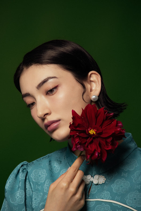 Bich Thuy Trapezoid Short Sleeved Silk Top