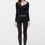 Vera Curved Neck Top