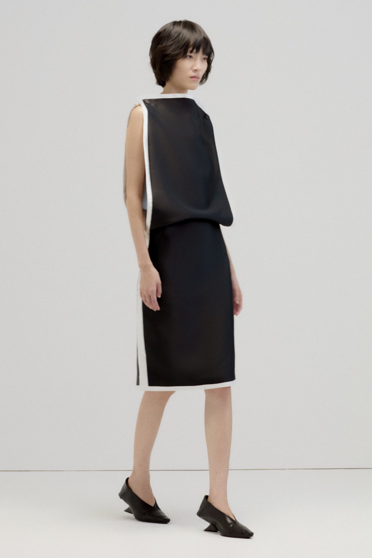 Romie High Neck Midi Dress