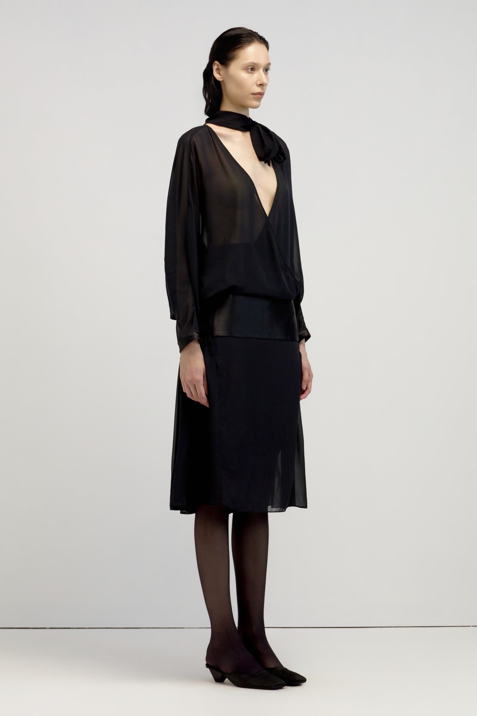 Jenner Tie Midi Dress