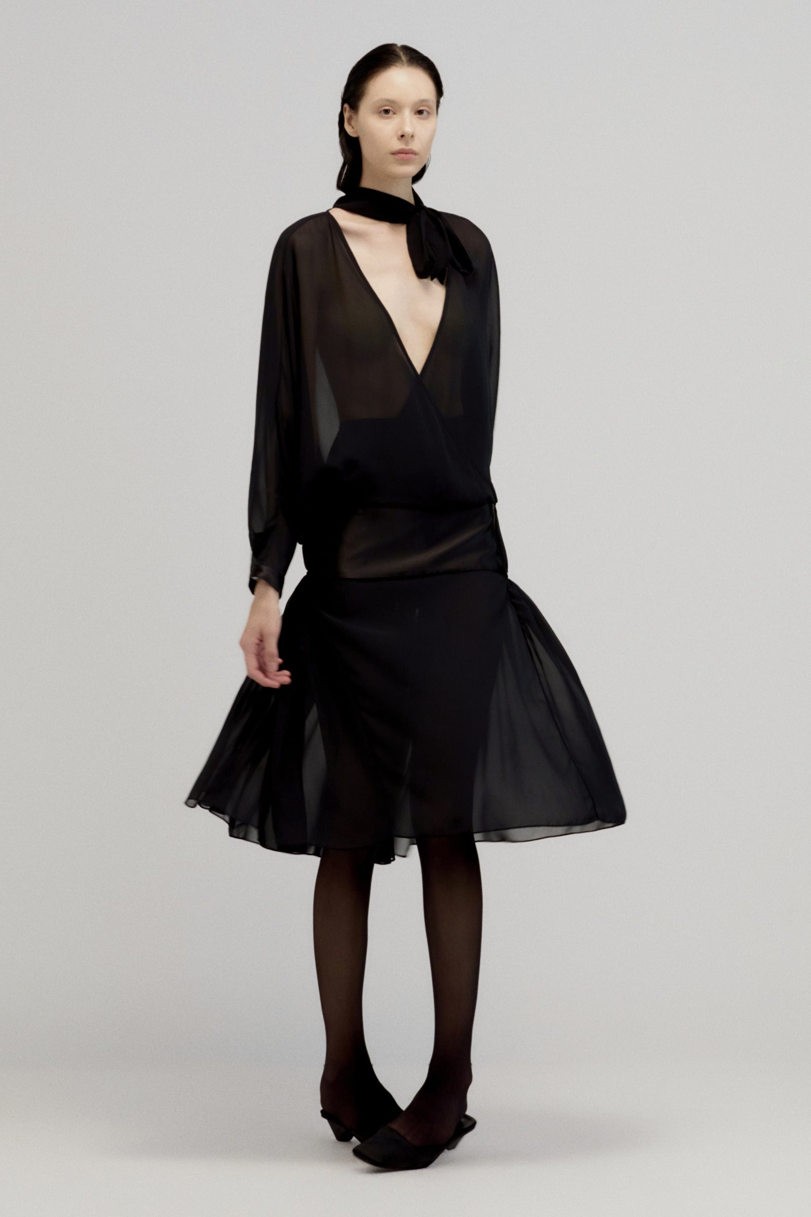 Jenner Tie Midi Dress