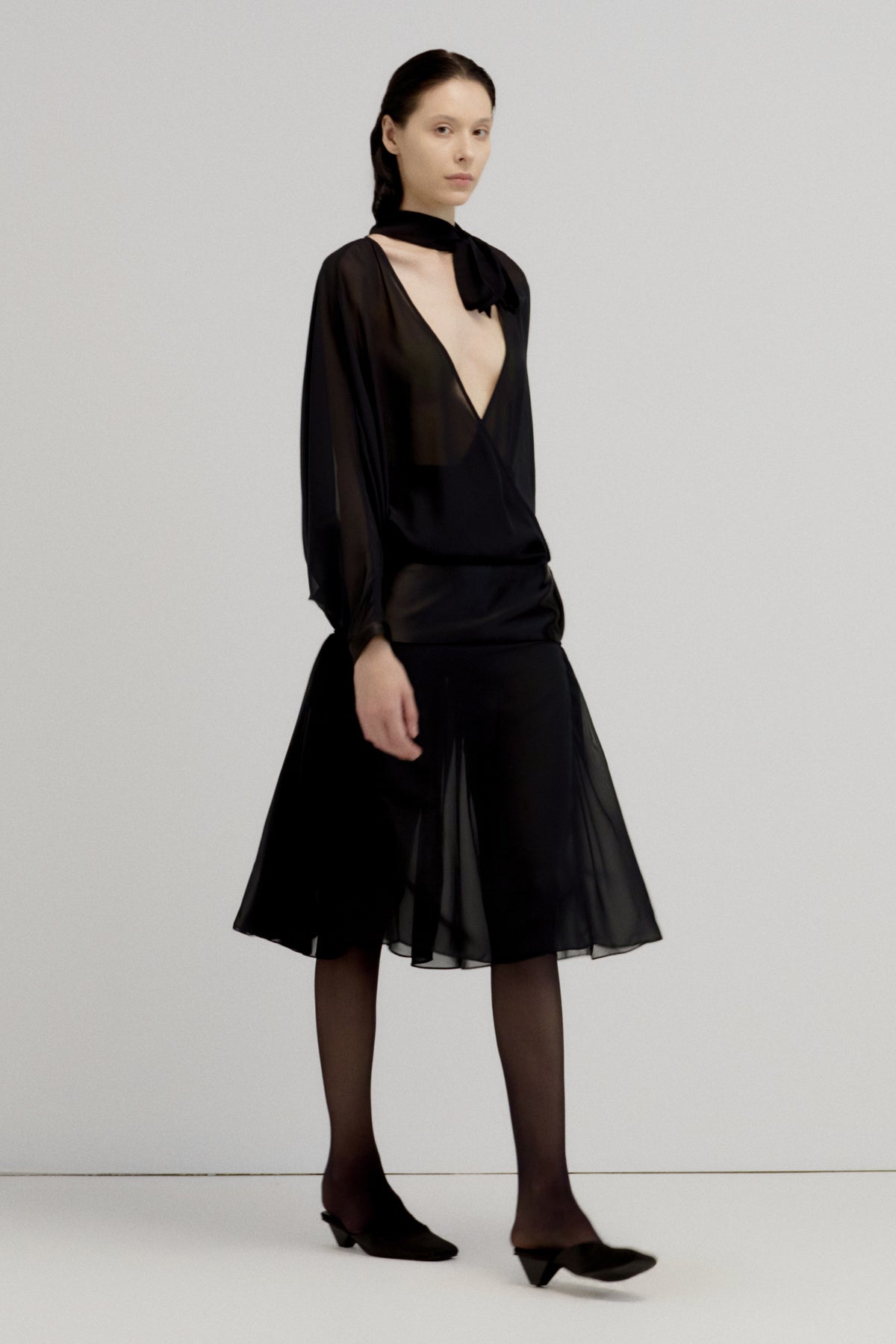 Jenner Tie Midi Dress