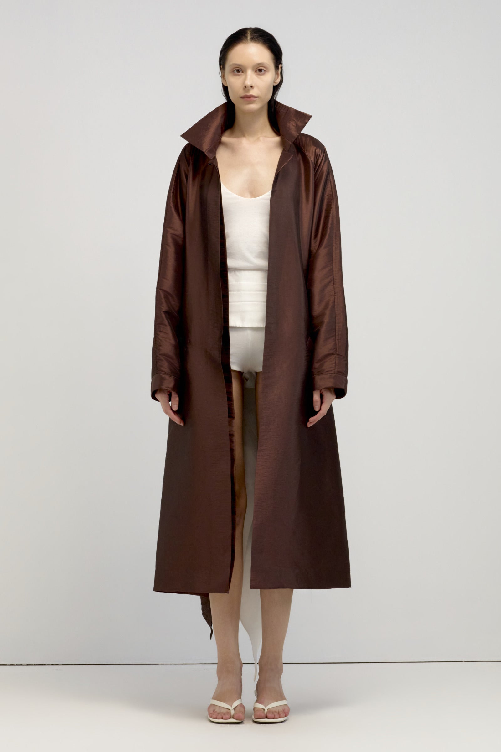 Tabi Collared Trench Coat
