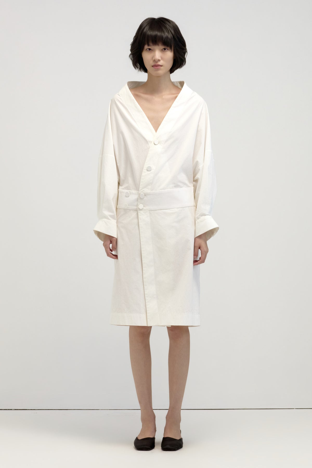 Linis V-Neck Midi Dress