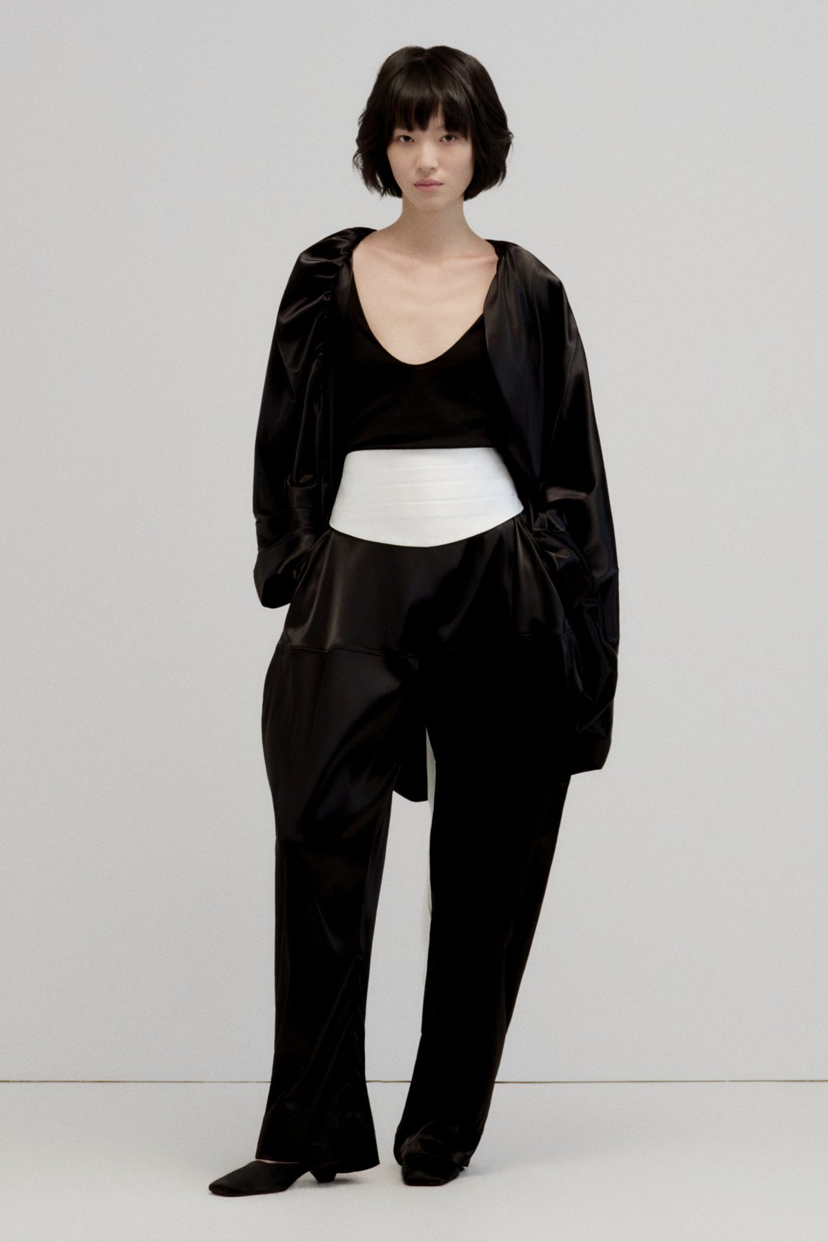 Noir Batwing Sleeve Jacket