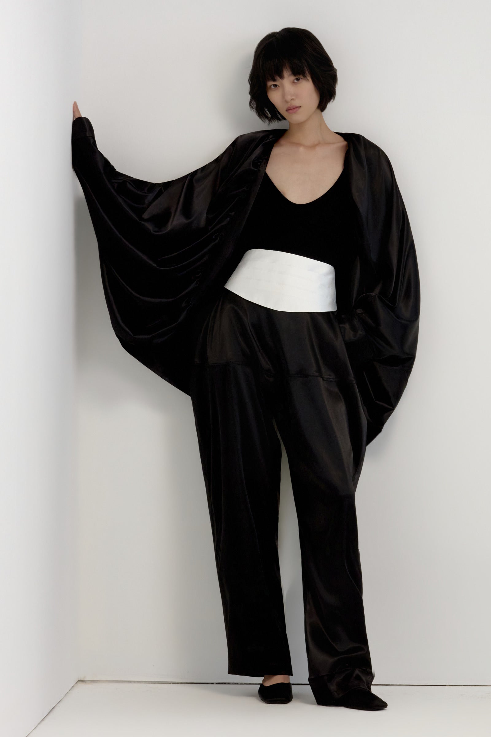 Noir Batwing Sleeve Jacket