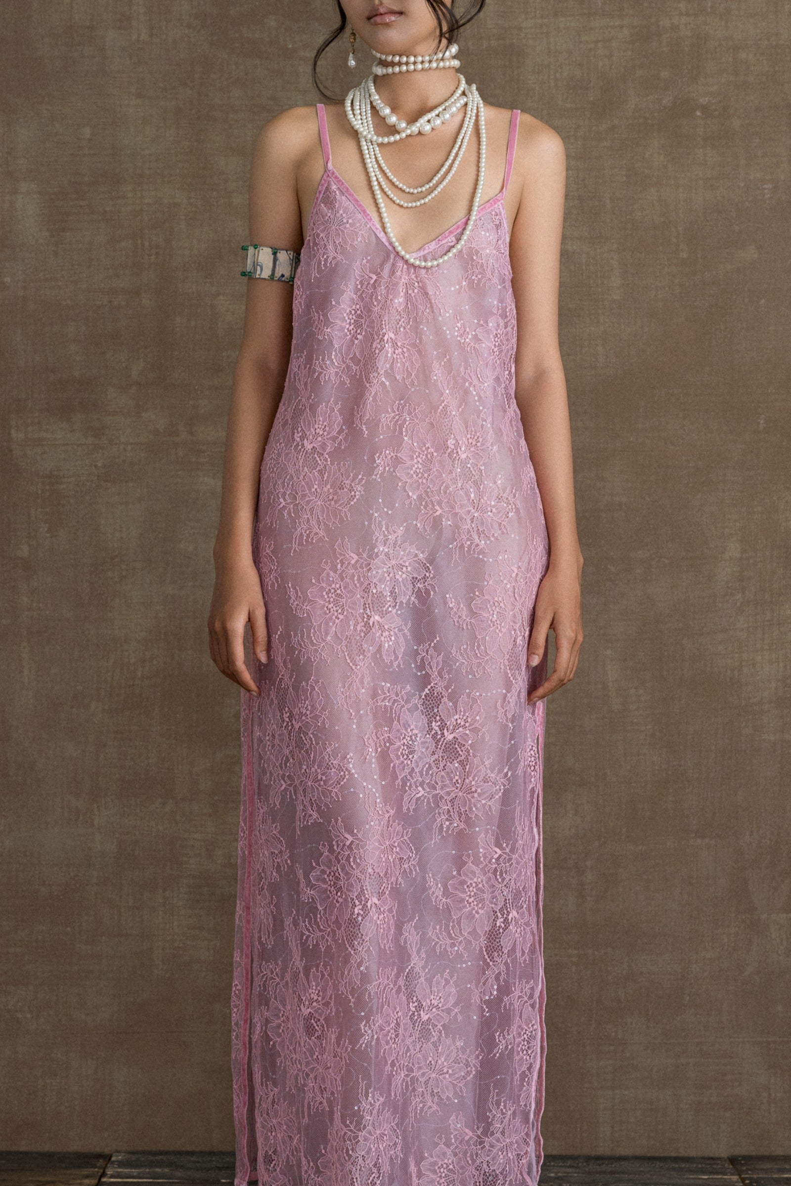 Mademoiselle Applique Maxi Dress