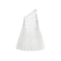 Viorein Babydoll One Shoulder Tulle Top