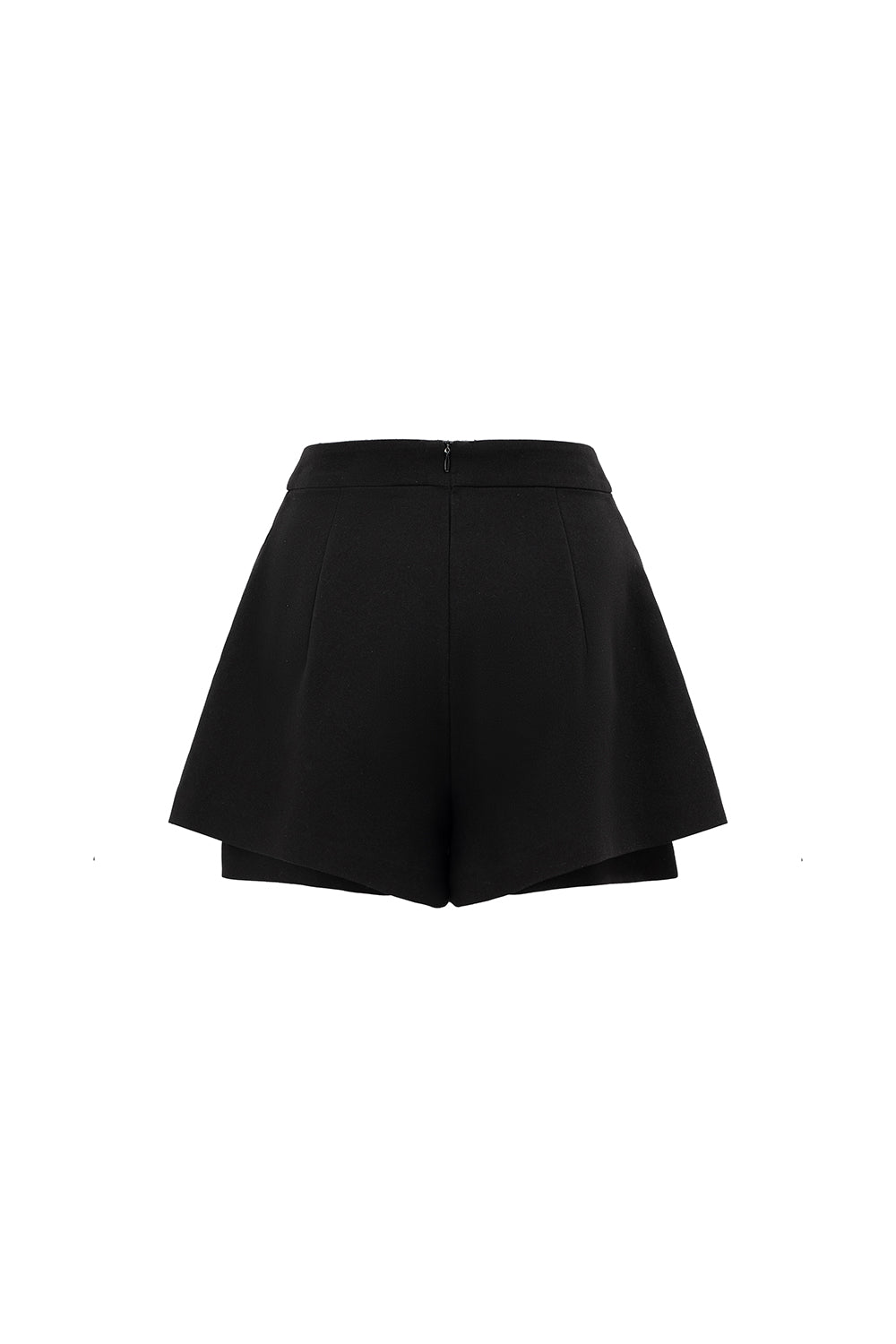 Molina Straight Layered Cotton Blend Mini Shorts