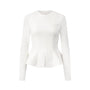 Thorn Peplum Polyester Top