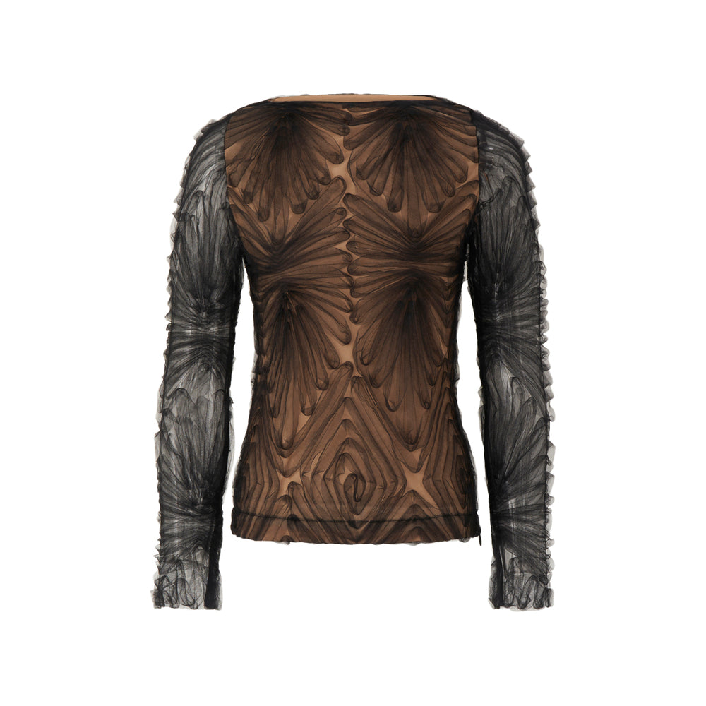 Moss Boat Neck Gathering Top