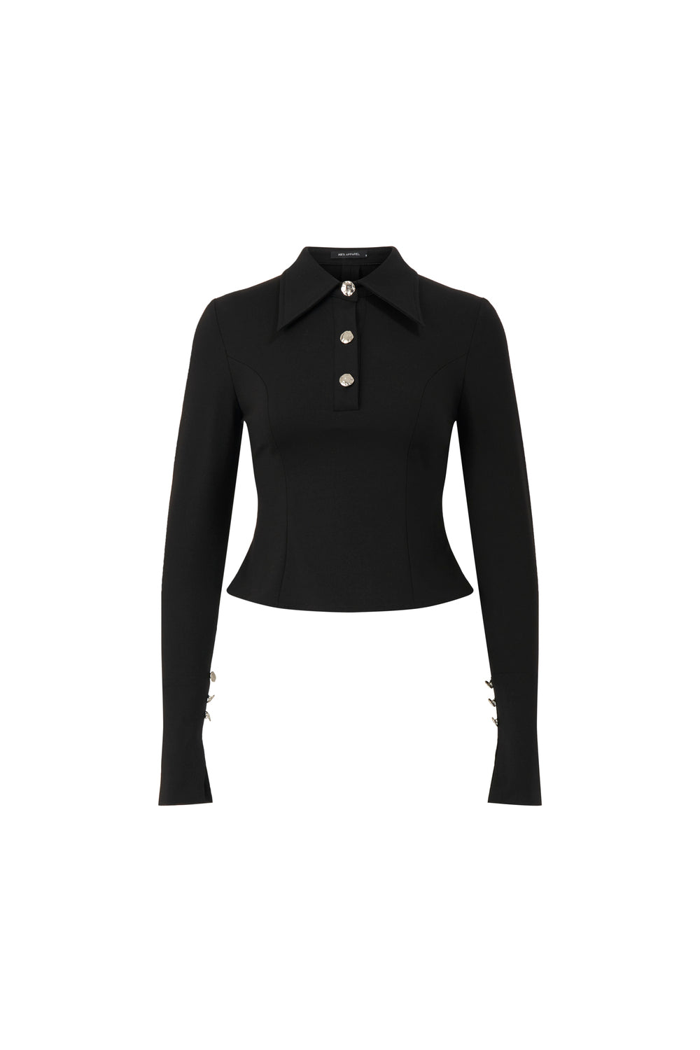 Twilight Collared Button Top