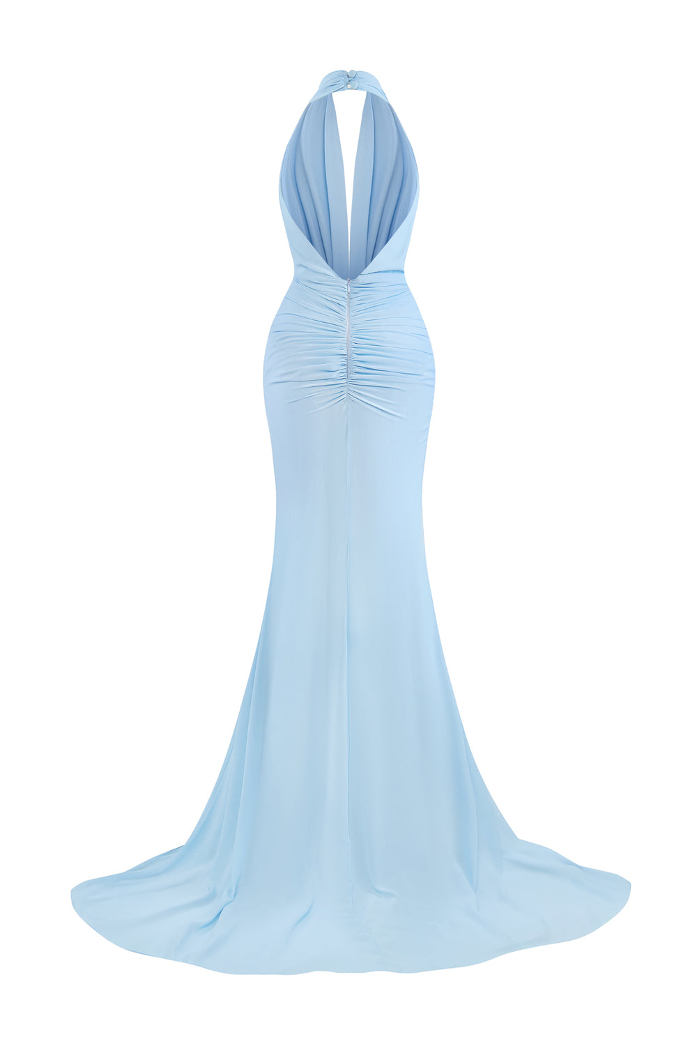 Orlyth Sheath Side Slit Chiffon Floor Length Dress