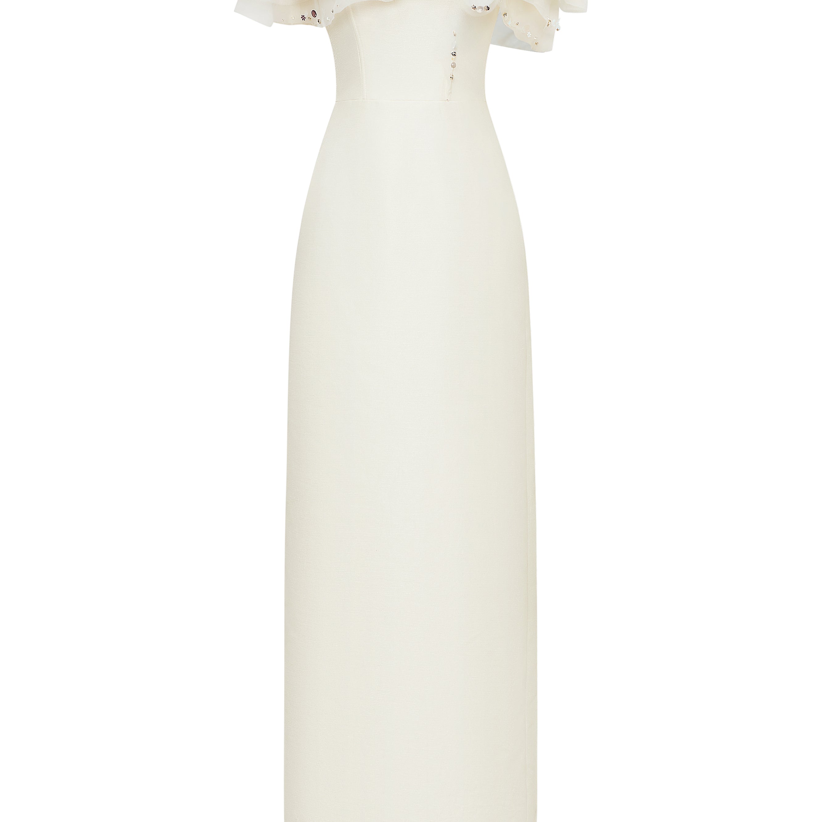 Petaline Butterfly Sleeve Maxi Dress