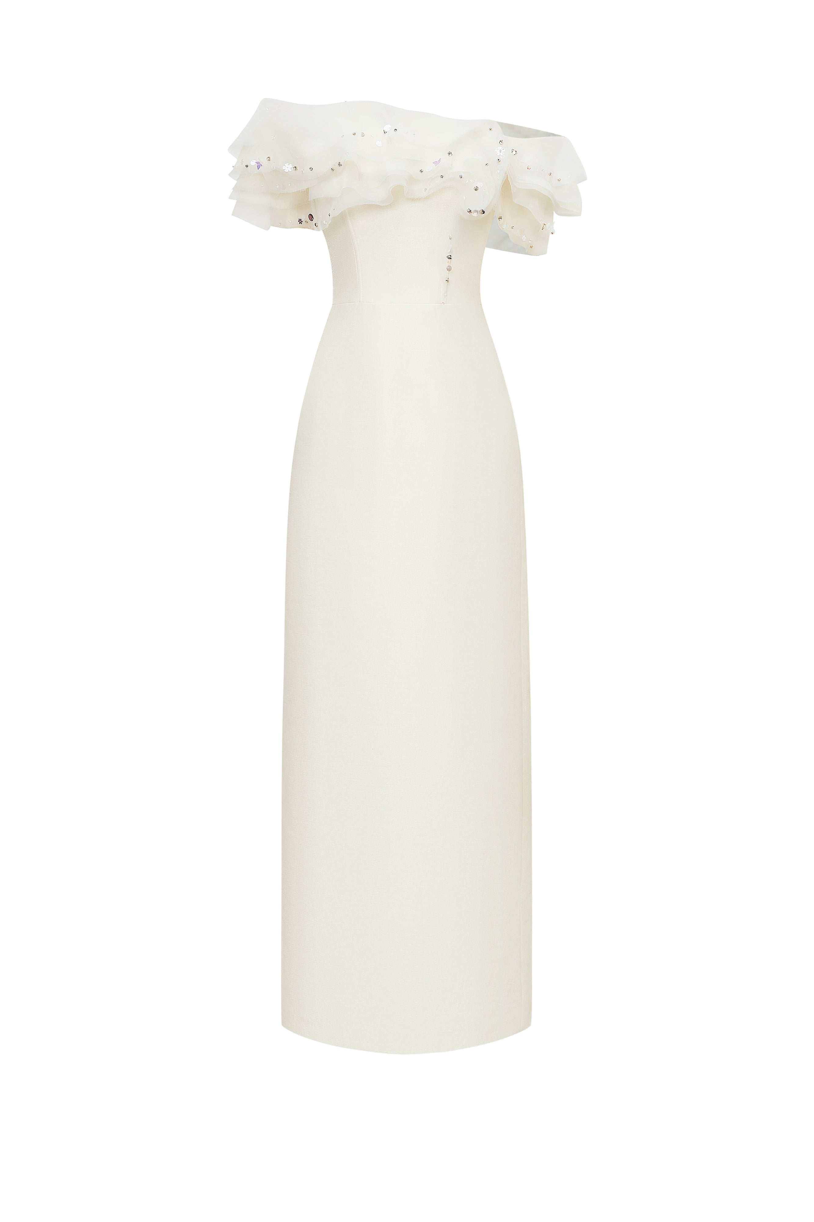 Petaline Butterfly Sleeve Maxi Dress
