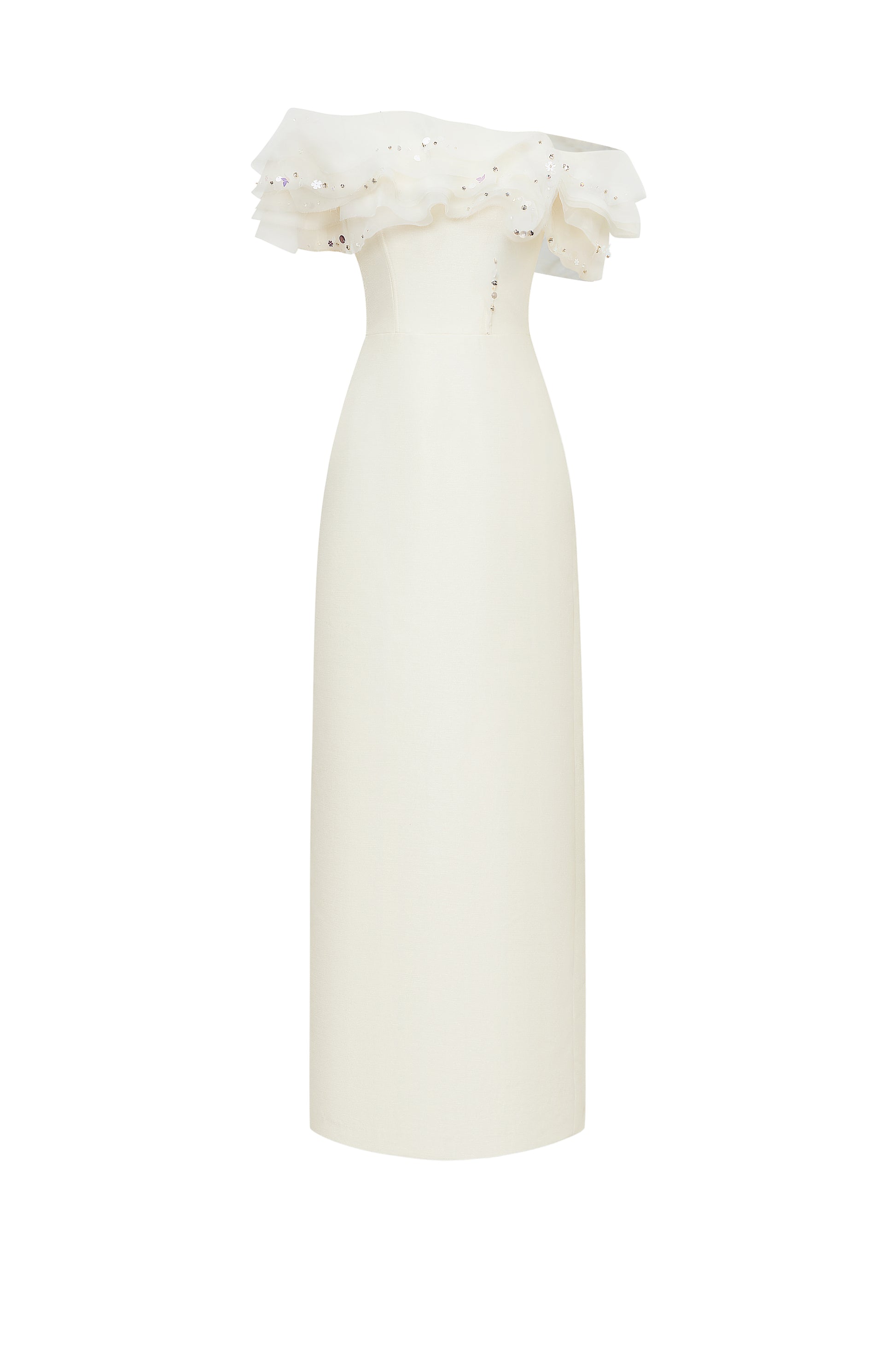 Petaline Butterfly Sleeve Maxi Dress